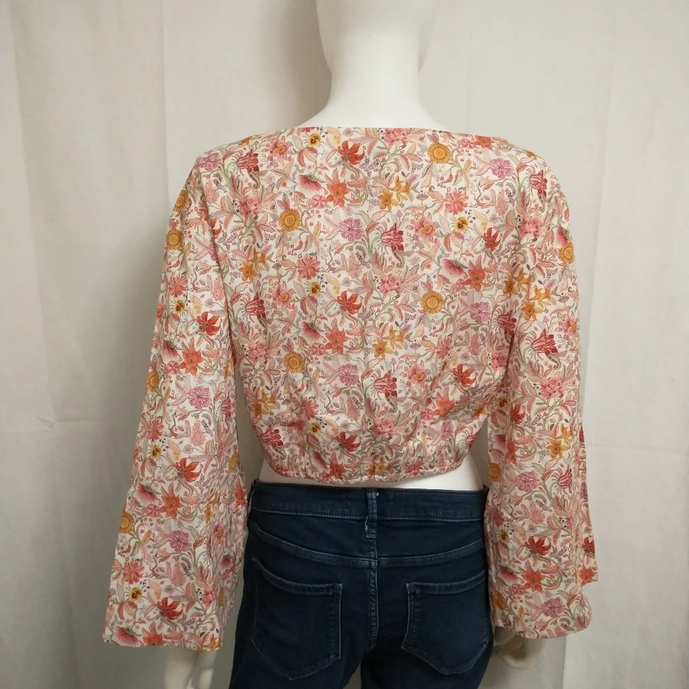 J. Crew Floral Crop Top
